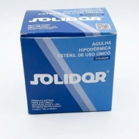AGULHA 25X0,7 (22G), CAIXA COM 100 UNID - SOLIDOR