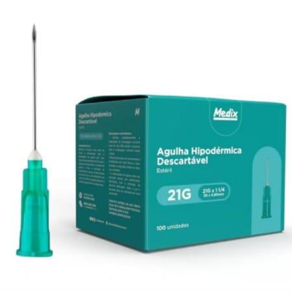 AGULHA 25X0,8 21G CX/100 - MEDIX