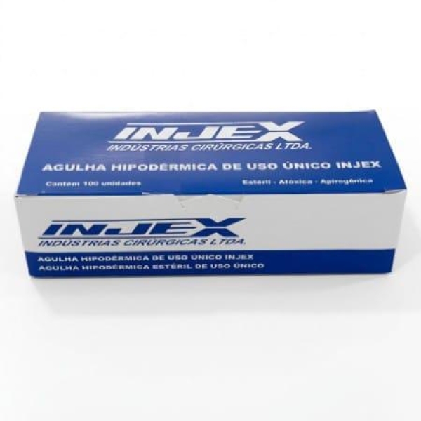 AGULHA HIPODÉRMICA, ESTÉRIL, 25X0,7. 22G, CAIXA COM 100 UNID -...