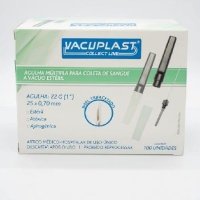 AGULHA MÚLTIPLA PARA COLETA DE SANGUE A VÁCUO ESTÉRIL, 22G,...