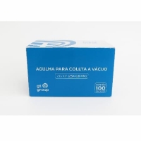 AGULHA P/ COLETA A VÁCUO 25X0,7 22G CX/100 - GT...