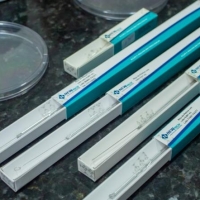 Alça metálica para inoculação de amostras e repique de culturas