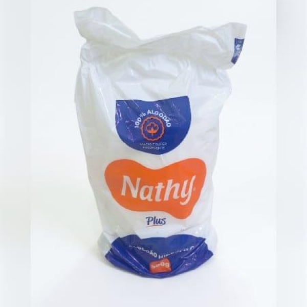 ALGODÃO HIDRÓFILO, 500g - NATHY