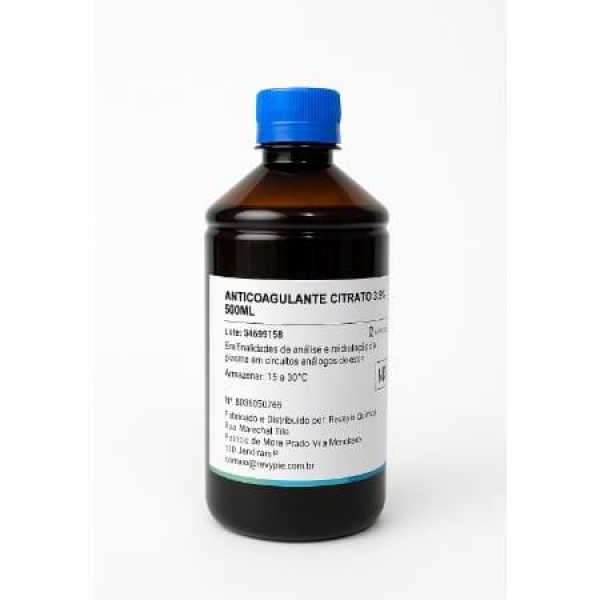 ANTICOAGULANTE CITRATO 3,8% 500 ML - RENYLAB