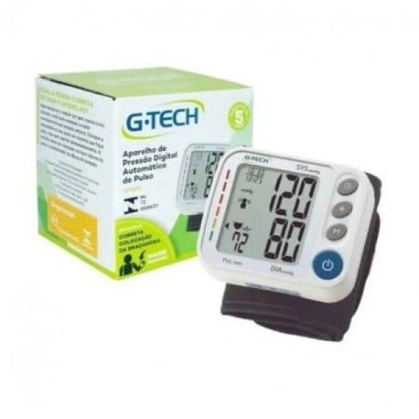 APARELHO DE PRESSÃO DIGITAL AUTOMÁTICO DE PULSO - G.TECH