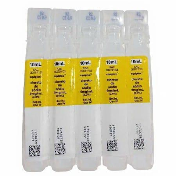 CLORETO DE SÓDIO 0,9%, 10ml -  EQUIPLEX