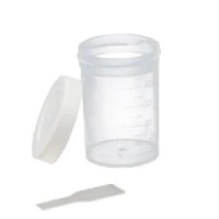 COLETOR COM PÁ, NÃO ESTÉRIL, TAMPA  BRANCA, 50ml -...