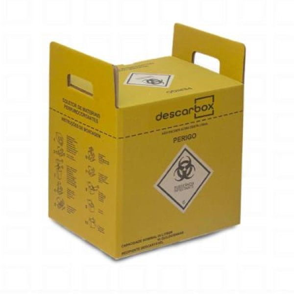 COLETOR PERFUROCORTANTE , 20L - DESCARBOX