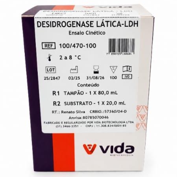 DESIDROGENASE LÁTICA  (LDH), 100ml - VIDA
