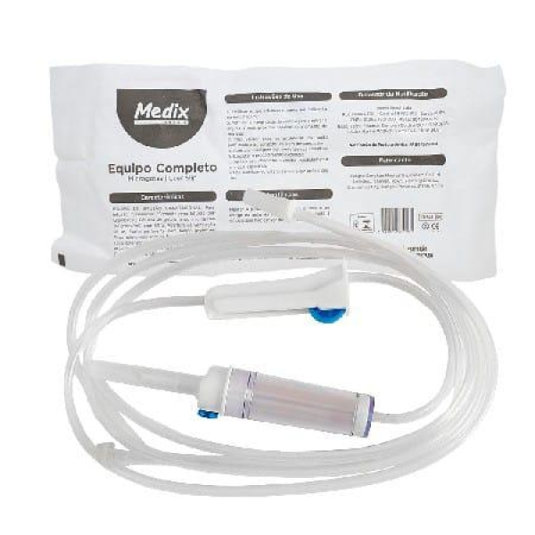 EQUIPO COMPLETO, MACROGOTAS, LUER SLIP - MEDIX