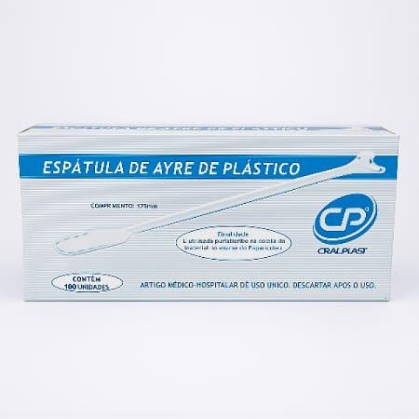ESPÁTULA DE AYRE DE PLÁSTICO CX/100 UNID - CRAL