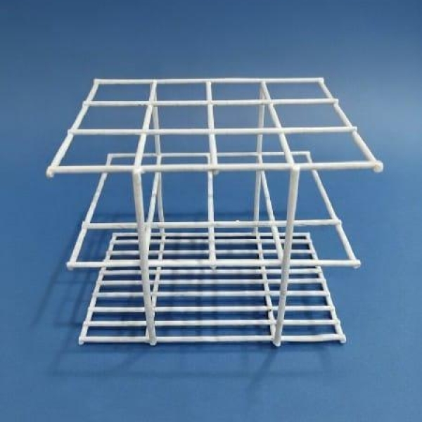 ESTANTE EM ARAME REVESTIDO COM PVC, 12 FUROS, 21mm -...