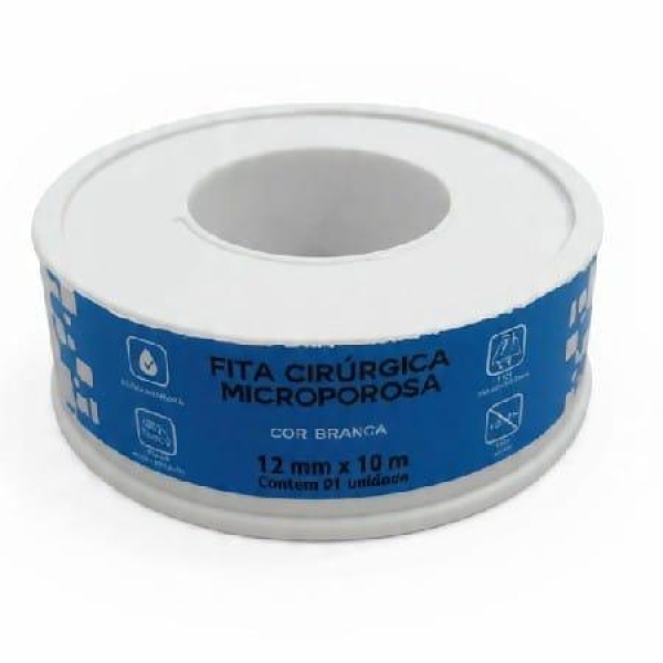 FITA CIRÚRGICA MICROPOROSA. 12mm X 10mm - LABOR IMPORT