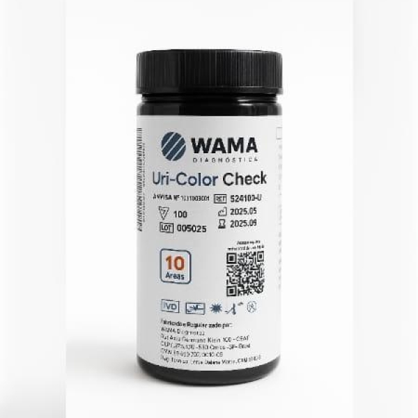 FITA DE URINA COLOR CHECK 100 TIRAS - WAMA