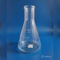 FRASCO ERLENMEYER BOCA ESTREITA, 125ml - CRAL