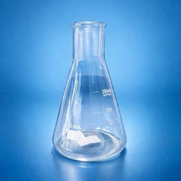 FRASCO ERLENMEYER BOCA ESTREITA,VIDRO, 250ml - PERFECTA