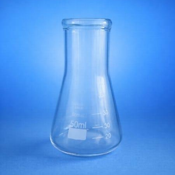 FRASCO ERLENMEYER BOCA LARGA, 50ml - CRAL