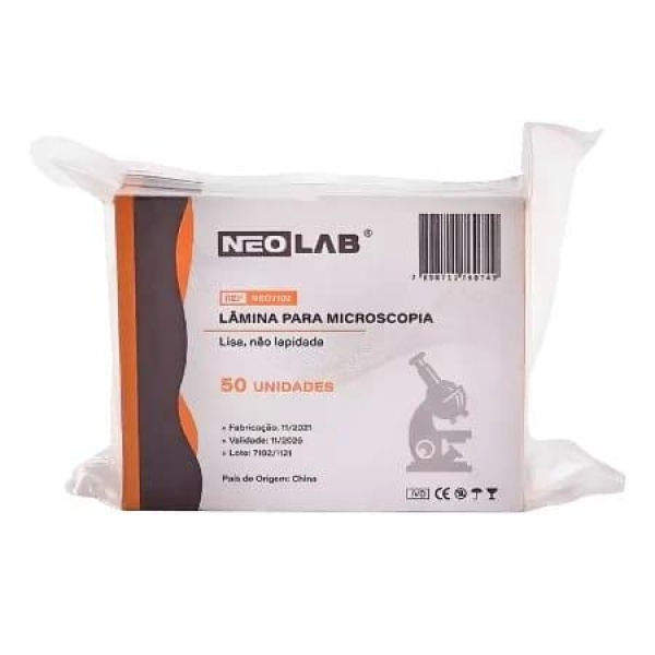LÂMINA LISA NÃO LAPIDADA CX/50 - NEOLAB
