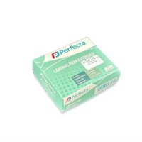 LÂMINA P/ESFREGAÇO LISA LAPIDADA CX/50 - PERFECTA