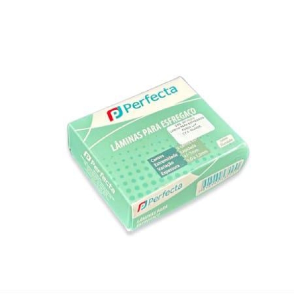 LÂMINA P/ESFREGAÇO LISA LAPIDADA CX/50 - PERFECTA