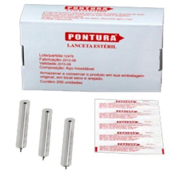 LANCETA ESTÉRIL CX/200 - CRAL