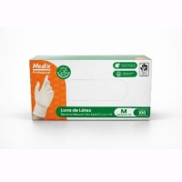 LUVA DE LÁTEX, TAMANHO M - MEDIX