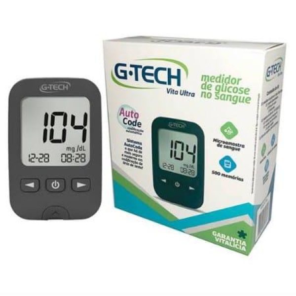 MEDIDOR DE GLICOSE NO SANGUE - G.TECH VITA ULTRA