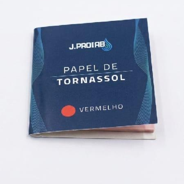 PAPEL DE TORNASSOL, VERMELHO E AZUL, CART COM 100 TIRAS...