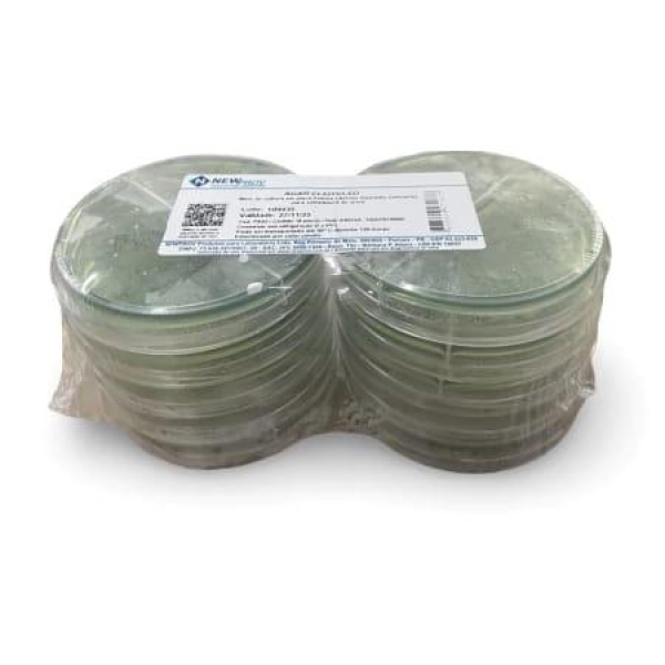 PLACA ÁGAR MUELLER HINTON , 140X15mm, PACOTE COM 10 PLACAS...