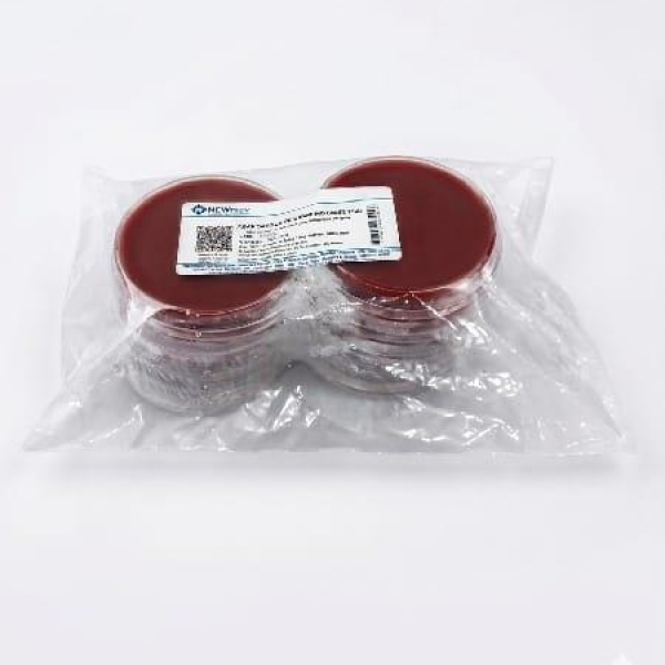 PLACA ÁGAR SANGUE DE CARNEIRO (BASE TSA), 90X15mm, PCT COM...