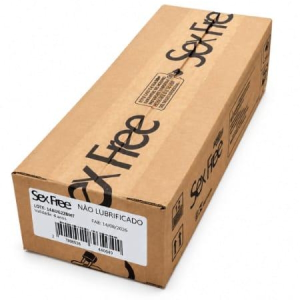 PRESERVATIVO MASCULINO, NÃO LUBRIFICADO, CAIXA COM 144 UNID - SEX...