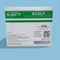 SCALP 21G CANULA (VERDE) CX/100 UND - SAFER