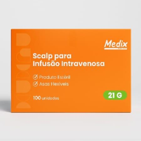 SCALP 21G LUER LOCK POLYBAG CX/100 - MEDIX