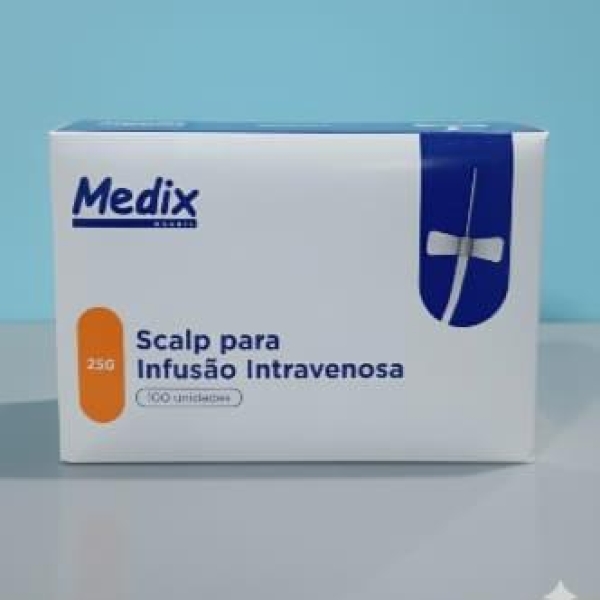 SCALP 25G LUER LOCK POLYBAG CX/100 MEDIX