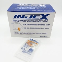 SCALP INTRAVENOSO PERIFÉRICO, 25G, CAIXA COM 100 UNID - INJEX