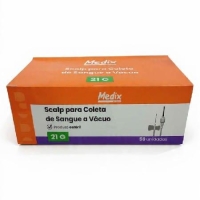 SCALP PARA COLETA DE SANGUE A VÁCUO, 21G, ESTÉRIL, CAIXA...