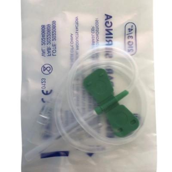 SCALP  VACUO 21G (VERDE) C/TUBO CX 100 - GT...