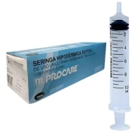 SERINGA HIPODÉRMICA ESTÉRIL, SEM AGULHA, LUER SLIP, 10ml - PROCARE