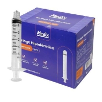 SERINGA HIPODÉRMICA, LUER LOCK, SEM AGULHA, 5ml - MEDIX