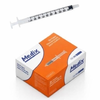 SERINGAS DESCARTÁVEIS PARA INSULINA, SEM AGULHA, 1ml - MEDIX