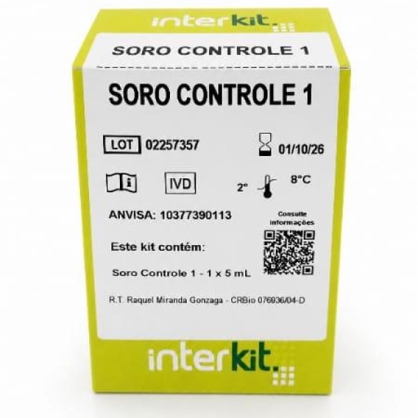 SORO CONTROLE 1, CONTÉM 5ml - INTERTECK KATAL
