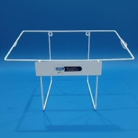 SUPORTE EM ARAME REVESTIDO EM PVC PARA COLETOR PERFUROCORTANTE, 13...