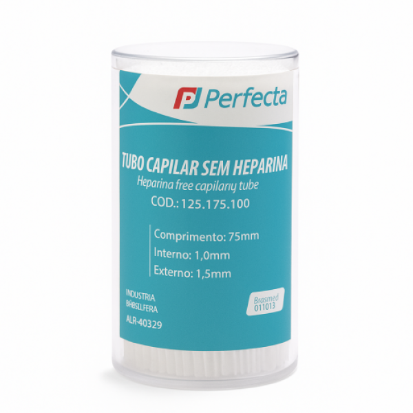 TUBO CAPILAR S/HEPARINA FR/500 - PERFECTA