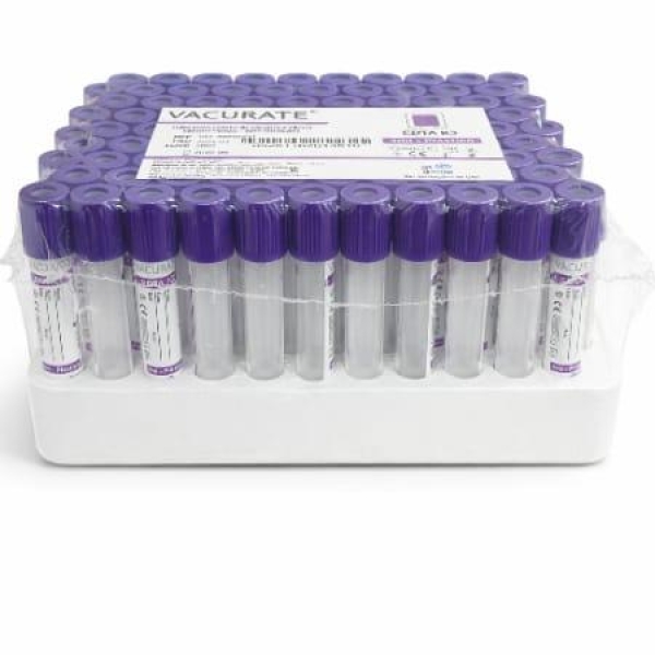 TUBO PARA COLETA DE SANGUE A VÁCUO, K3 EDTA, 4ml...